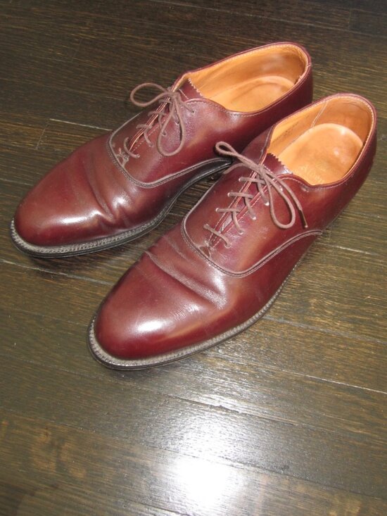 ALDEN 933 Plain Toe Calfskin Leather Balmoral Oxford Shoes 9 A/C main image 9